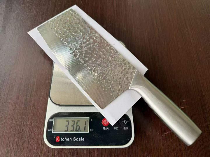全钢锤纹斩切刀处理1