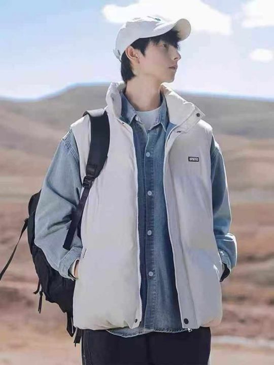 高街潮牌工装棉马甲男