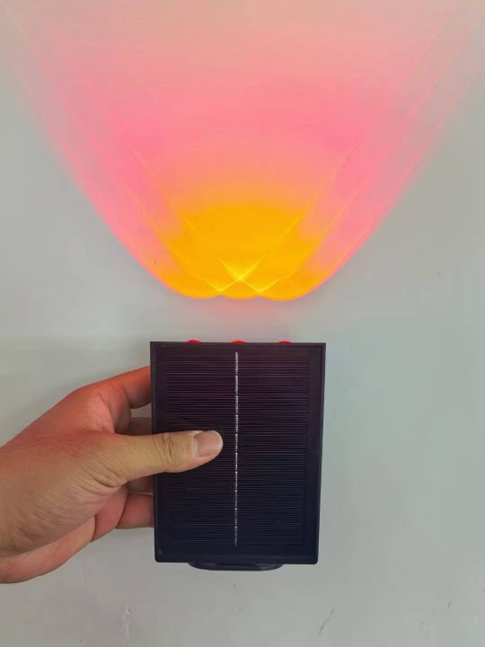 太阳能充电庭院氛围壁