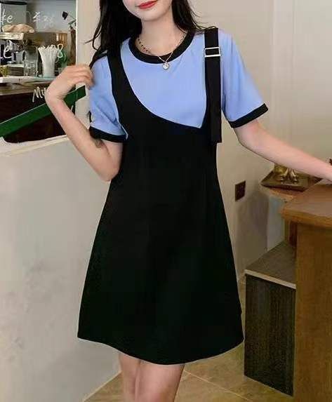 夏季新款设计感假两件