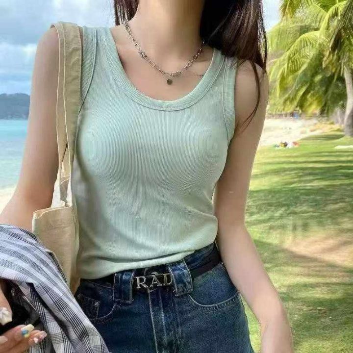 螺纹棉背心女外穿网红