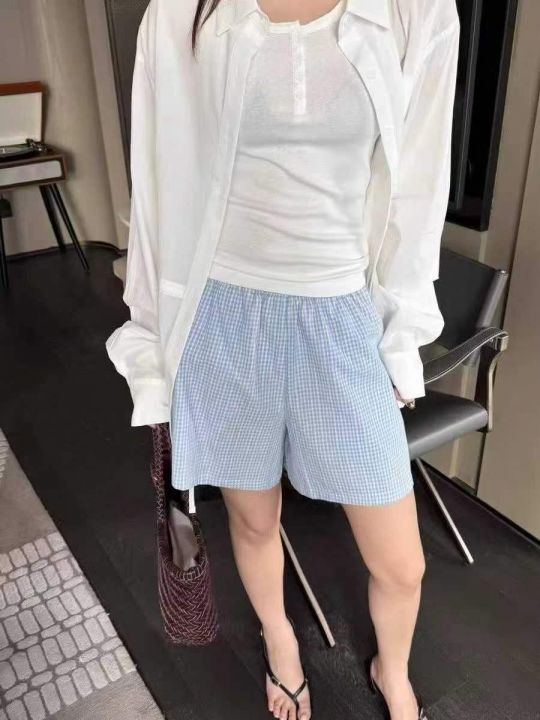女士纯棉沙滩裤，4.