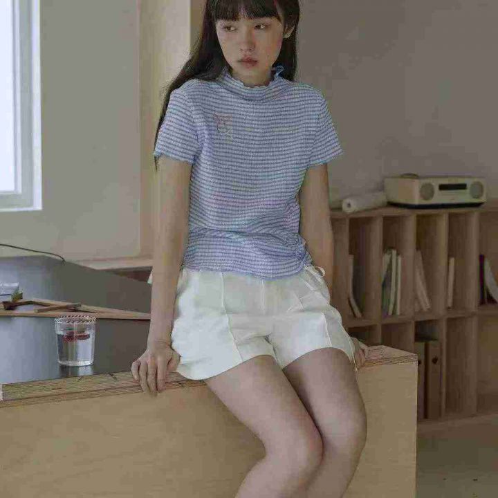减龄韩系春夏条纹格子