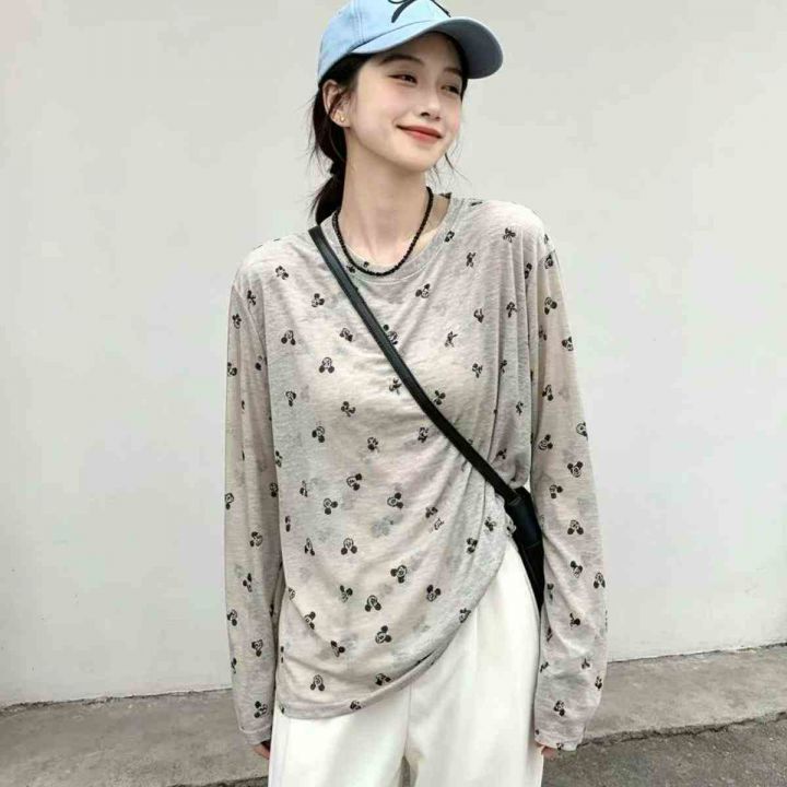 潮流宽松小熊印花薄款