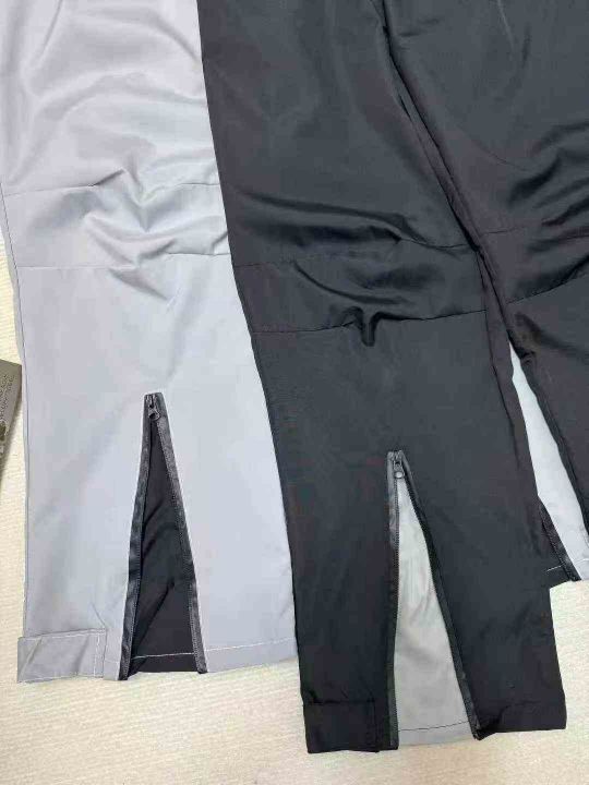 美式潮牌拉链撞色拼接