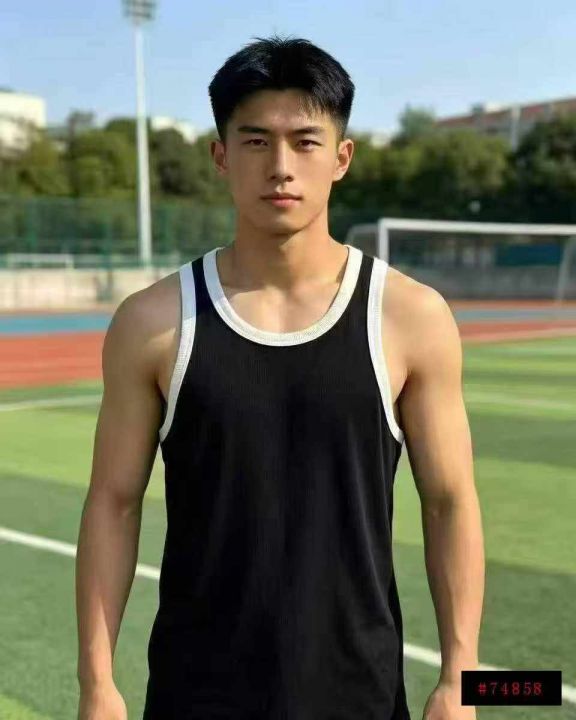 男装工字背心，4.9