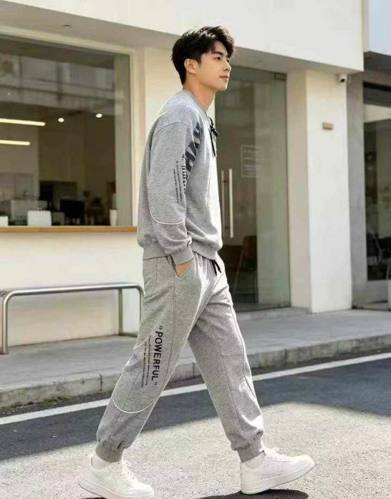 潮牌男士华棉休闲束脚