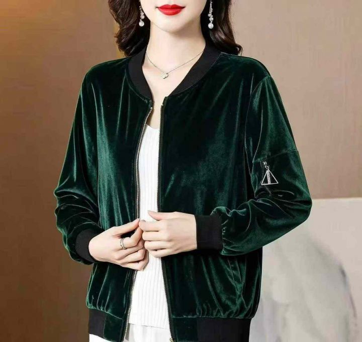 女装金丝绒外套，数量