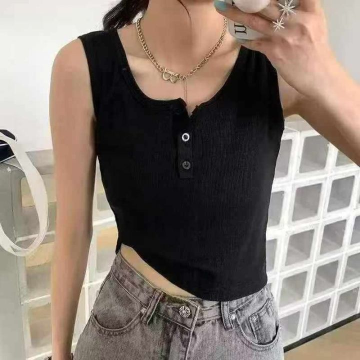 甜辣妹运动小吊带背心