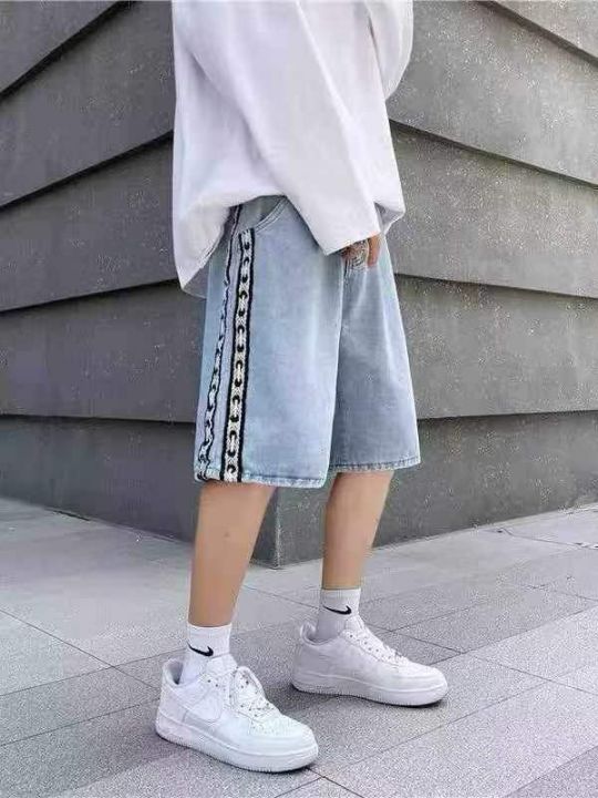 男装牛仔短裤男夏季薄