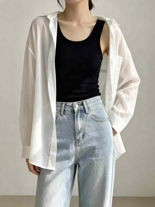 纯棉女装工字背心，清