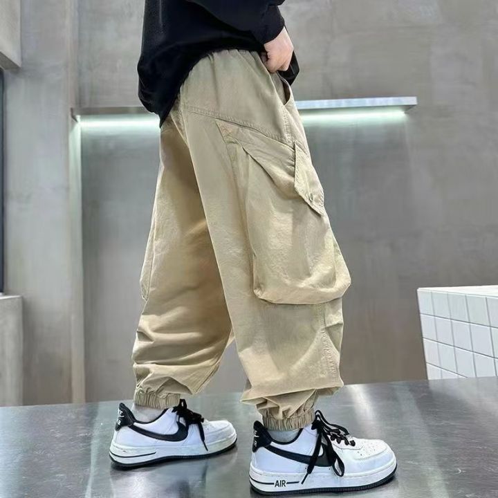 男童纯棉工装休闲裤春