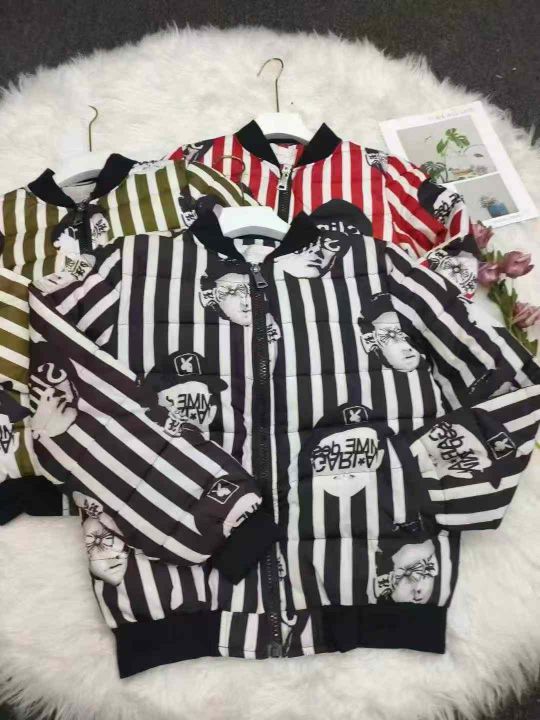 外贸涂鸦短款棉服，数