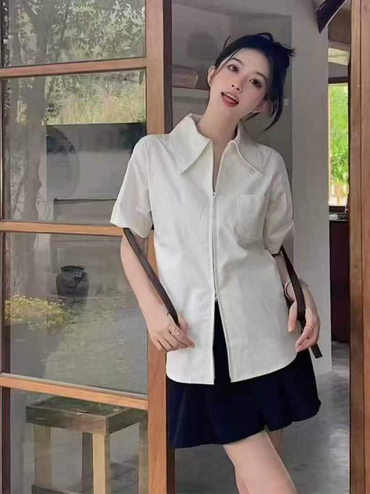 大码法式设计感双拉链