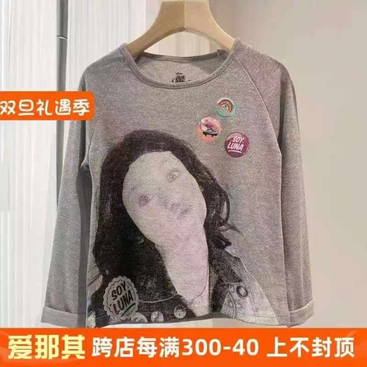 女童长袖外贸款长袖圆