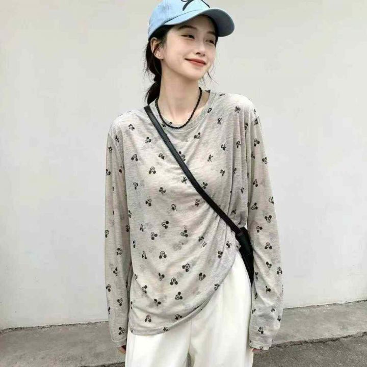潮流宽松小熊印花薄款