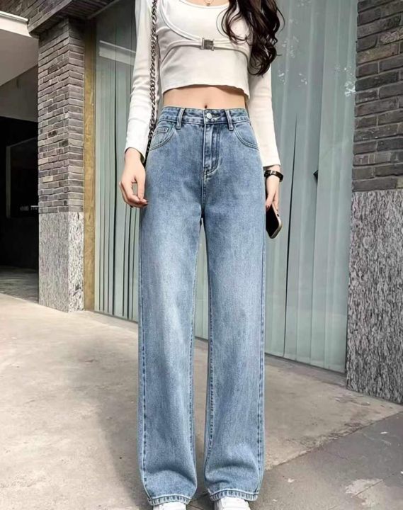 复古哈伦老爹牛仔裤女