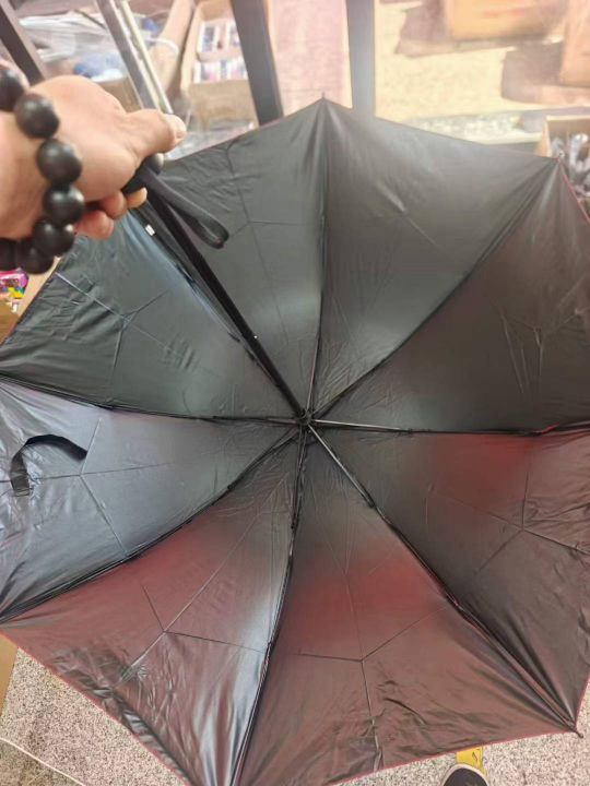 碰击黑胶晴雨伞400