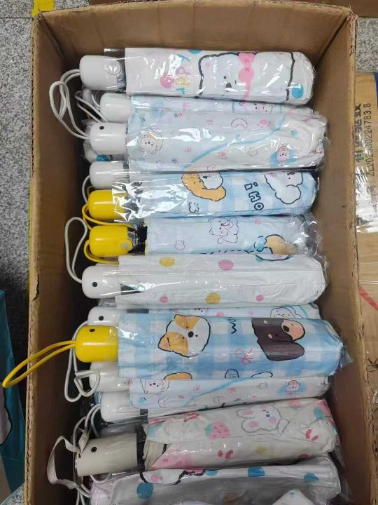 高档黑胶自动雨伞12