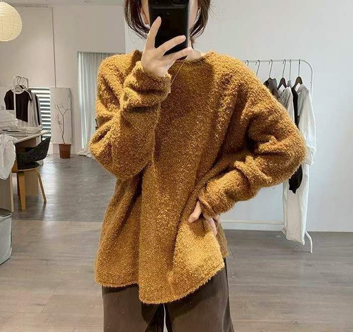 秋冬新款慵懒风宽松百