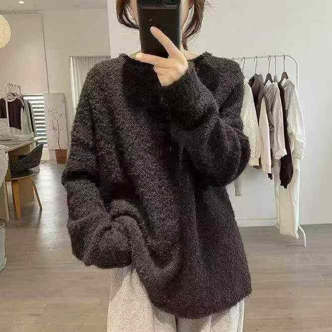 秋冬新款慵懒风宽松百