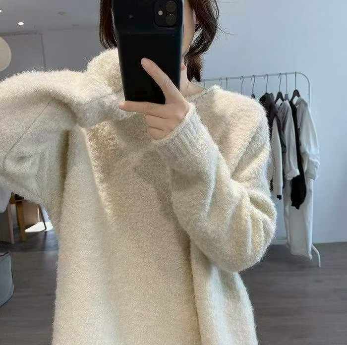 秋冬新款慵懒风宽松百