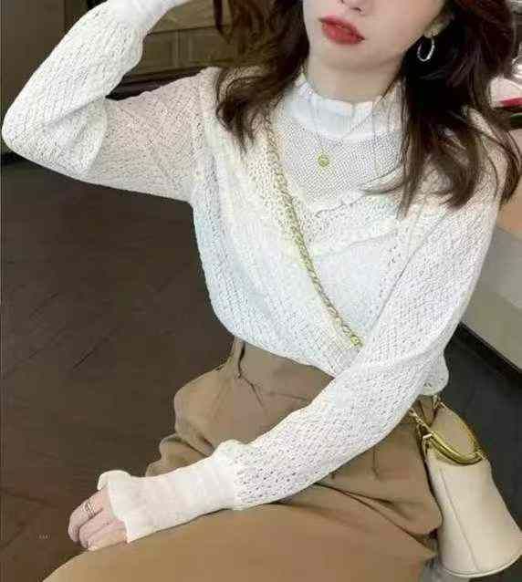 春秋新款洋气半高领设