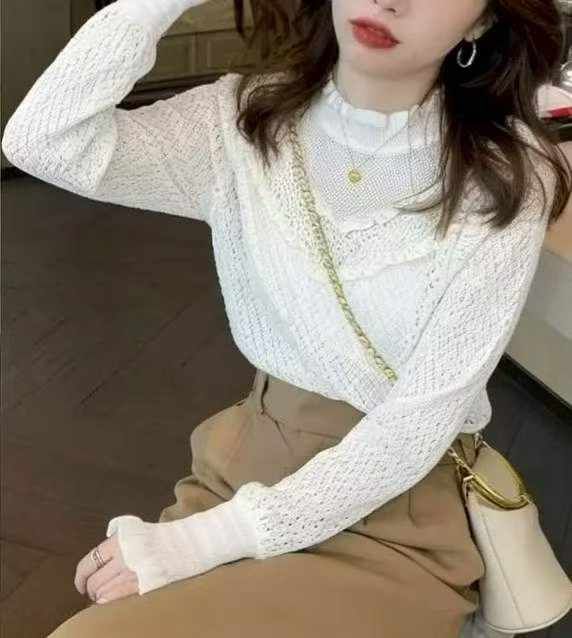 春秋新款洋气半高领设