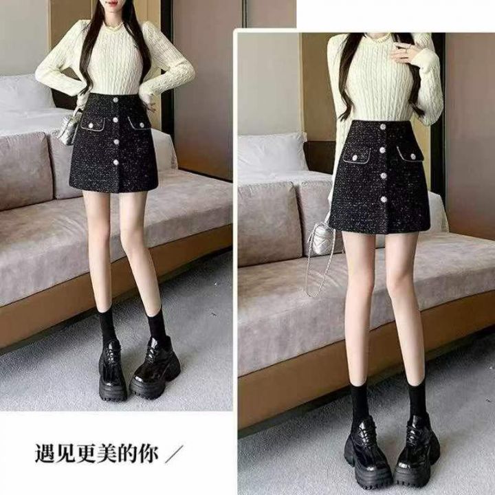 秋冬新款小香风高腰毛