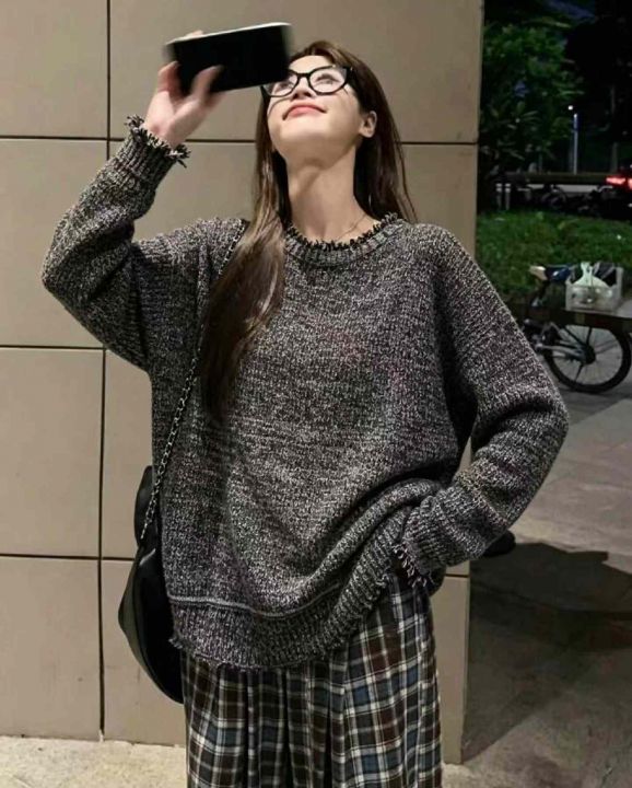 春秋新款网红复古韩系