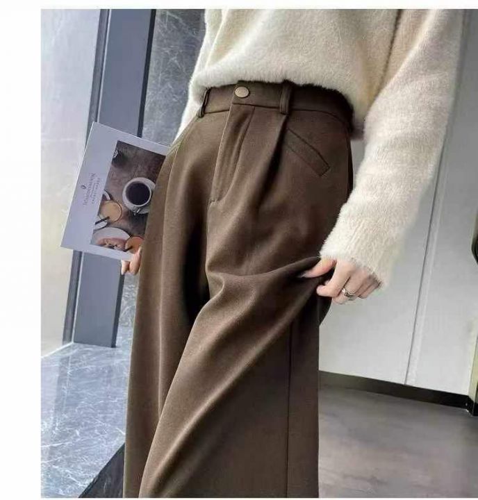 秋冬季西装阔腿裤18
