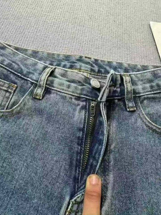 复古哈伦老爹牛仔裤女