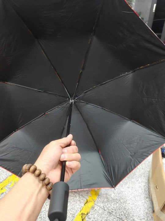 国潮风晴雨伞加厚黑胶