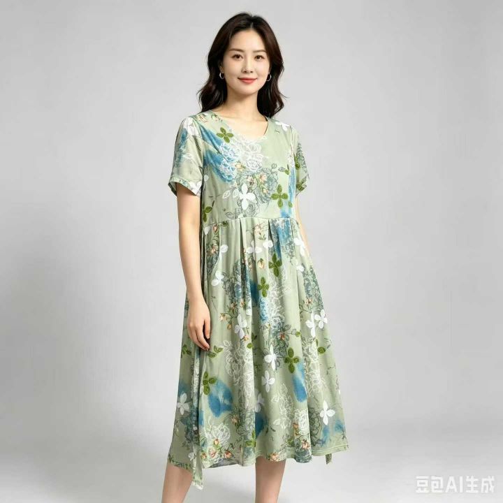 夏季宽松大码连衣裙气
