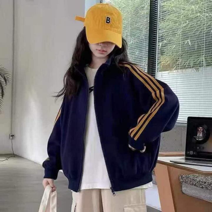 秋冬季潮牌三杆开衫外