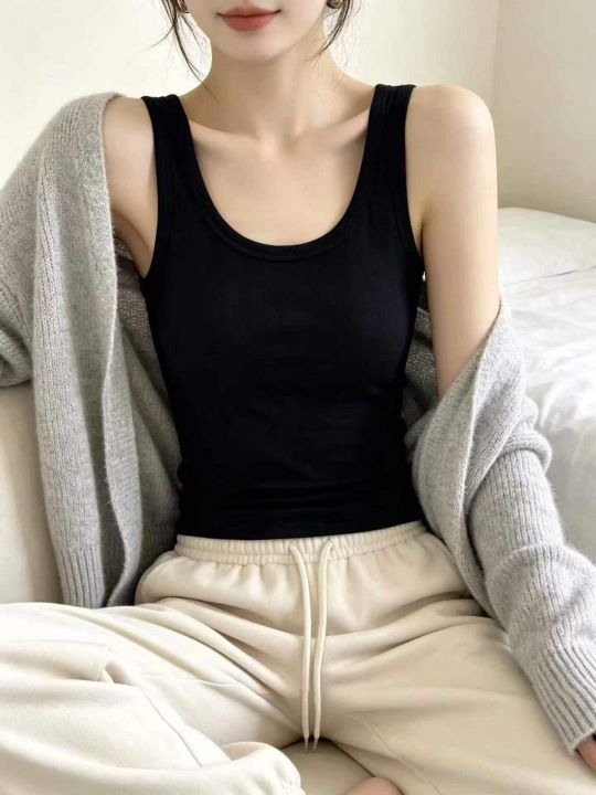 纯棉女装工字背心，清
