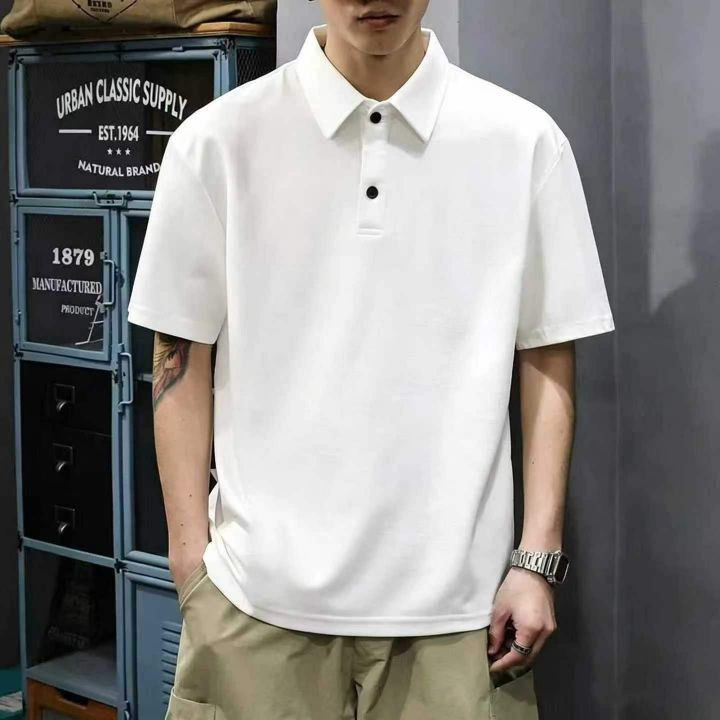 翻领polo衫短袖男
