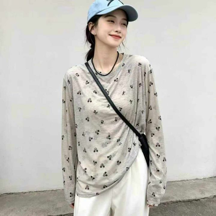 潮流宽松小熊印花薄款