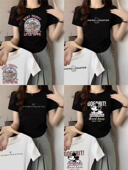 ☕️抽绳韩标辣妹短袖