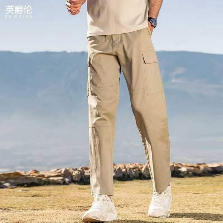 工装裤男夏季直筒宽松