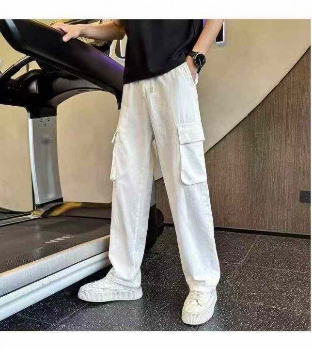春秋新款男士半松紧腰
