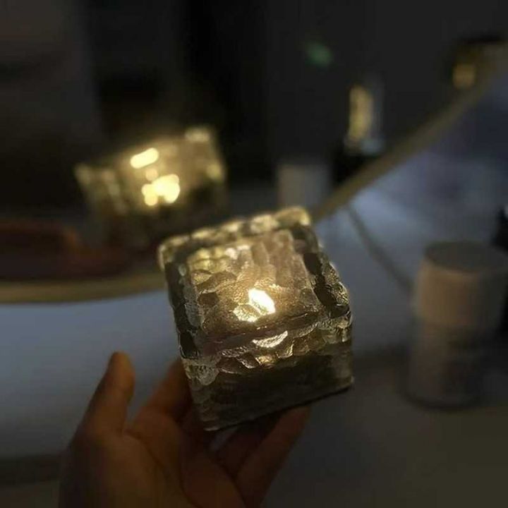 冰砖太阳能地埋灯，几