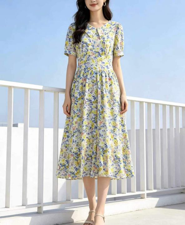 夏季新款碎花连衣裙8