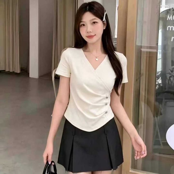 450件条纹棉辣妹T