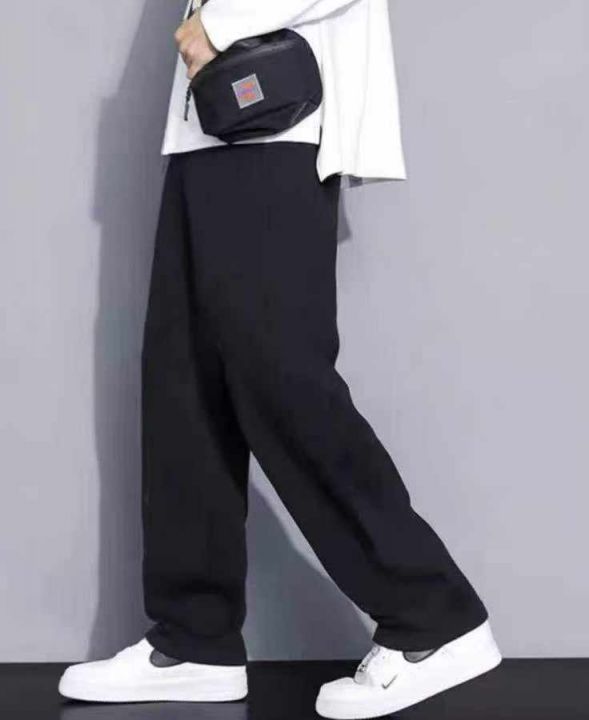 ☆加绒直筒休闲裤，男