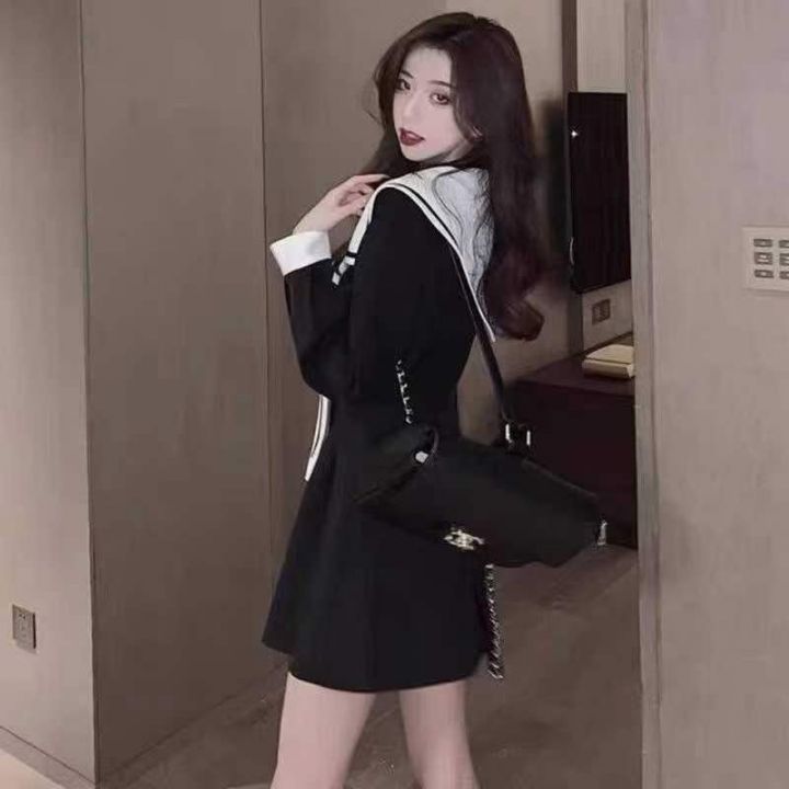 夏季海军风假领子女学