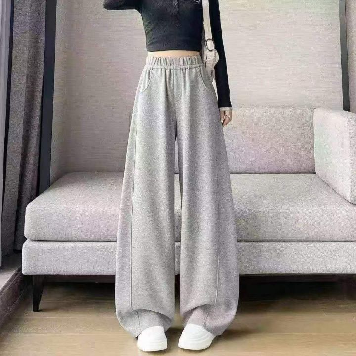 纯色运动毛圈卫裤系带