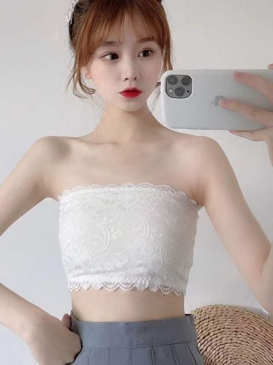 夏季新款蕾丝性感带胸