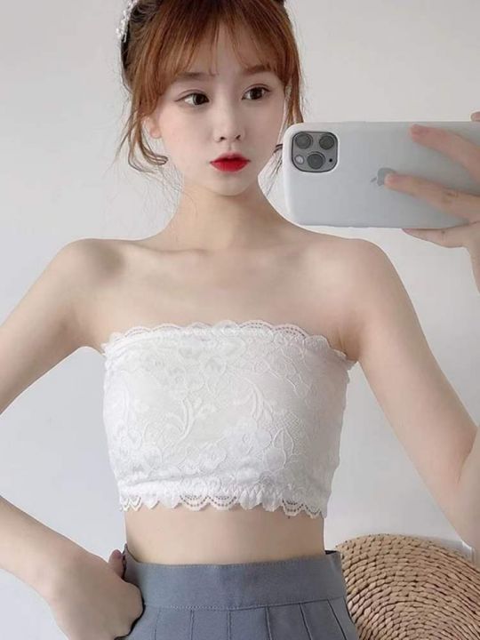 夏季新款蕾丝性感带胸