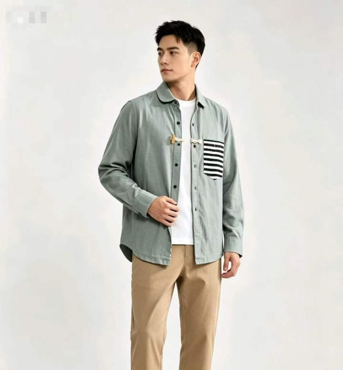 韩版时尚潮流休闲条纹